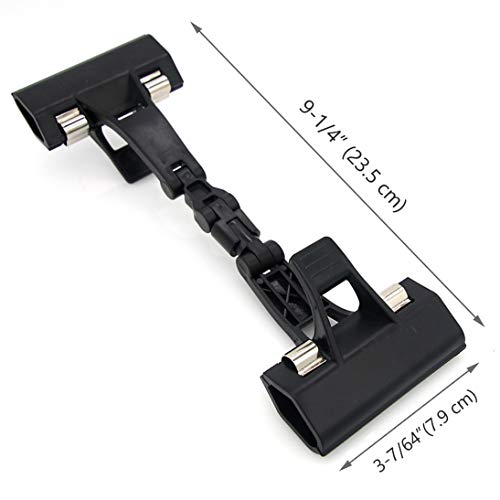 Black Adjustable Foldable Twistable Copy Holder Clip for Easel and Desk – Pack of 2