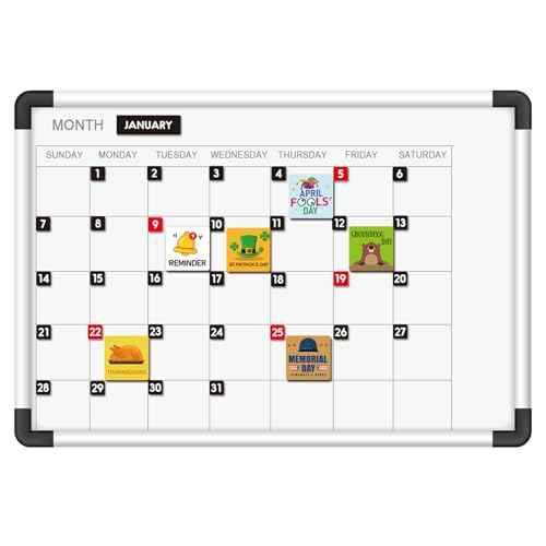 Double-Sided Magnetic Numbers and Months for Dry Erase Calendar Whiteboard, Calendar Magnets for Magnetic Whiteboard and Refrigerator Calendar(0.55¡±x0.55¡±)