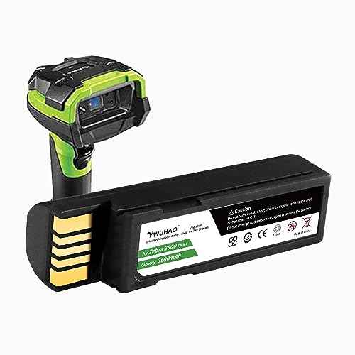 DS3678 Battery BTRY-36IAB0E-00 Upgraded 3600mAh for Zebra DS3678 DS3600 LI3678 LI3600 LS3678 LS3600 82-166537-01 Replacement