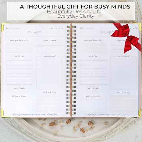 Beautiful To Do List Notebook - Aesthetic Daily Planner to Easily Organize Your Tasks And Boost Productivity - Stylish Undated ADHD Planner Gift and The Perfect School or Office Supplies For Women