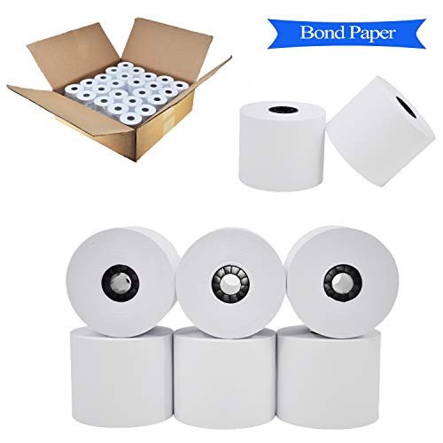 BuyRegisterRolls 12 Rolls White 2 1/4 x 150 ft Adding Machine Tape Paper