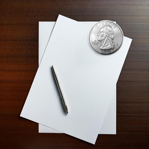 Oversized 3-Inch Coin Paperweight - Jumbo Quarter for Office Decor & Gifts