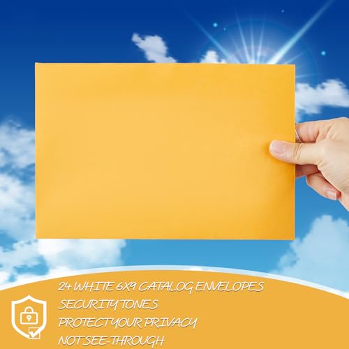 Fuutreo 500 Count Brown Self-Adhesive Envelopes 6 x 9 Inch for Mailing & Packaging