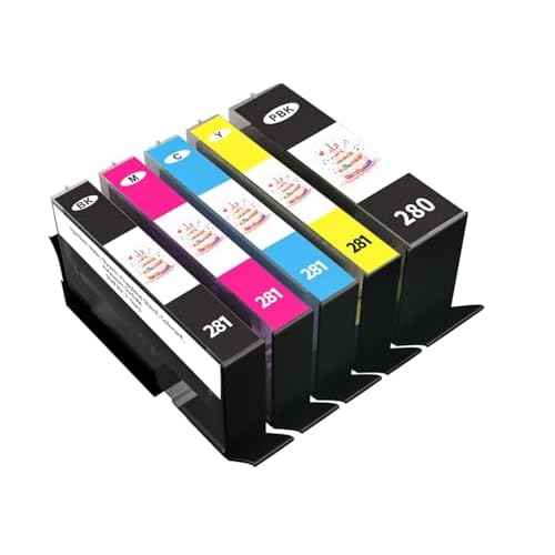 YOUTOOK PGI-280XXL CLI-281XXL Ink Cartridges, Printer Work with PIXMA TS6120 TS6220 TS6320 TS8120 TS8220 TS8320 TR7520 TR8520 TR8620 TS9120 TS9520 TS9521C TS702 Printer
