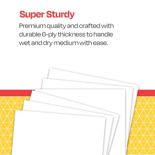 School Smart Railroad Poster Board Paper White 6-Ply, Pack of 100, 22 x 28 Inches