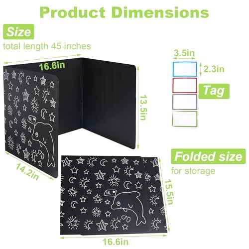 24 Pack Dolphins Privacy Folders for Students - Durable & Waterproof Desk Dividers for Students, School Supplies for Teachers, Classroom Furniture, Easy to Clean Testing Dividers for Classroom