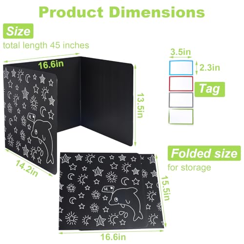 16 Pack Privacy Folders for Students - Durable & Waterproof Desk Dividers for Students,School Supplies for Teachers,Classroom Furniture,Easy to Clean Testing Dividers for Classroom,Dolphins
