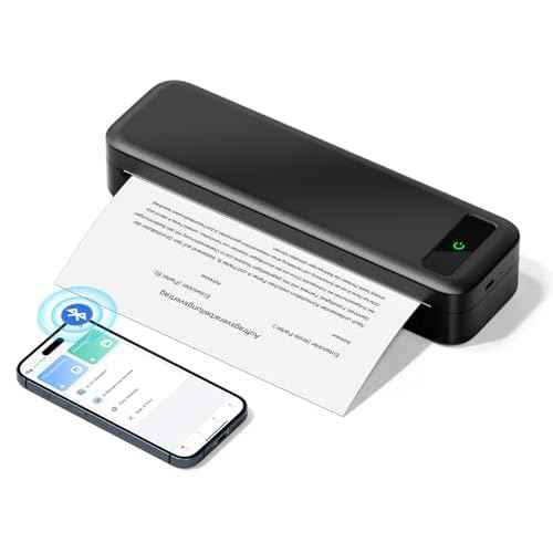 Thermal Paper 8.5" x 11" US Letter Size, 4 Rolls Quick-Dry Thermal Printer Paper, Compatible with A285M A282M A281M M835 M834 M832 Portable Printer
