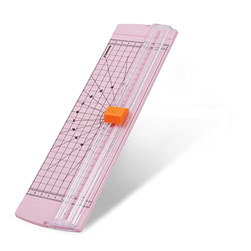 Pink Rayson Paper Cutter Trimmer, A4 12-Inch Craft Cutter for Photos & Documents