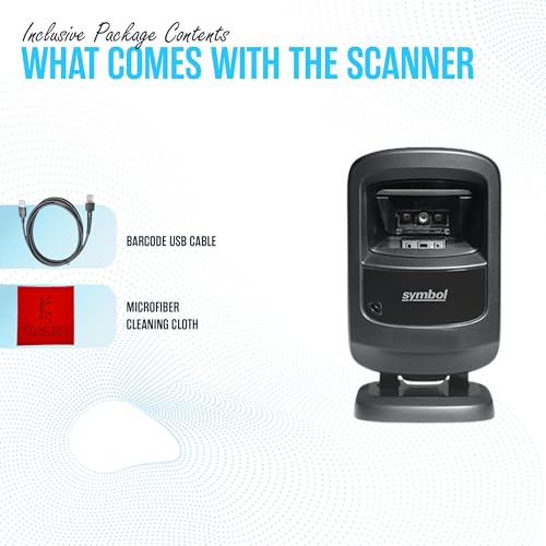 Zebra DS9208 1D/2D Hands-Free Barcode Scanner with USB Cable - Retail & POS