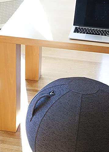 Vivora Luno Exercise Ball Chair with Handle & Cover for Office & Home