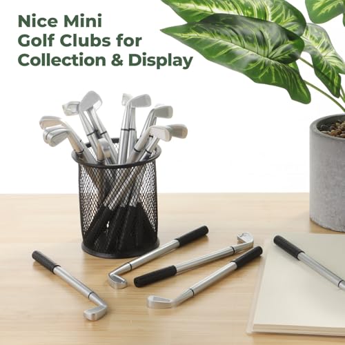Lnrueg 200 Pcs Mini Golf Club Ballpoint Pens 1.0mm - Bulk Golf Pens for School, Office, Souvenirs, Golfing Club Props, Black Ink