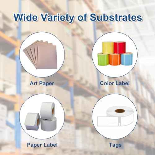 8 Rolls Desktop Thermal Transfer Ribbons -Enhanced Wax, 4.33" x 298'(110mm x 91m), 0.5¡± Core, for Zebra Desktop Printer