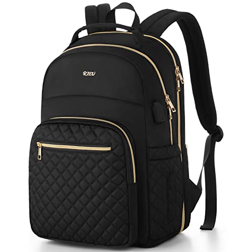 Laptop Backpack Women,Teenagers Girl Middle High School Bag,Bookbags College Students for Gym Camping,Back Packs Work Travel TSA Friendly,Mochila Mujer,Black