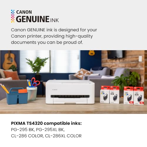 Canon PIXMA TS4320 New Model Wireless Color Inkjet Printer – All-in-One, Print, Scan, Copy