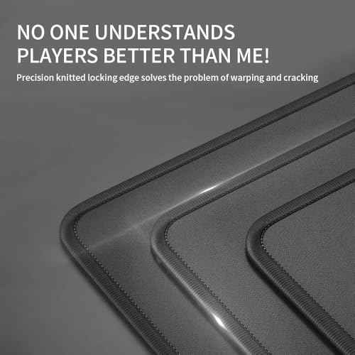 3 Pack Mouse Pad, Ultra-Smooth Gaming Mousepad,with Non-Slip Rubber Base Washable Computer Mouse Pads Mouse Mat for Laptop Office & Gaming 10.2¡°x8.3¡± Black