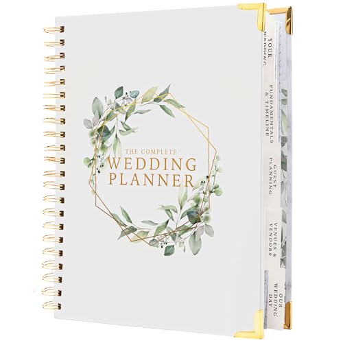 Your Perfect Day Floral Wedding Planner Book & Organizer - Bridal Binder with Countdown Calendar