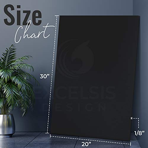 Black Foam Board 20 x 30 x 1/8" (3mm) Inch, 15 Pack Acid-Free Foam Core Poster Board Sheets for Art, Crafts, Presentation, Vision Board, Signboard, and Party Decorations