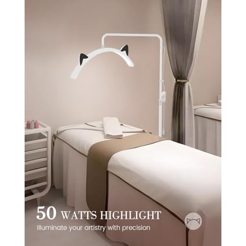 Eyelash LED Floor Lamp, Esthetician Lash Lighting for Lash Extension, Lash Tattoo Lamp for Lashes,Eyebrows,Beauty, Skincare, Reading,Studio work,Filming Content Creation