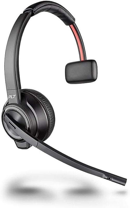 Plantronics Savi 8210 Wireless DECT Headset - Mono Design for PC/Mac & Bluetooth Cell Phone - Teams & Zoom Certified
