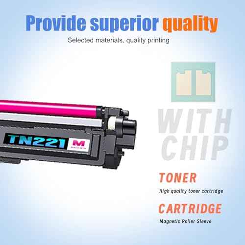 1-Pack TN221 High Yield Magenta Toner Cartridge, Replacement for Brother TN-221 for HL-3140CW 3150CDN 3170CDW 3180CDW MFC-9130CW 9140CDN 9330CDW 9340CDW DCP-9015CDW 9020CDN Printer