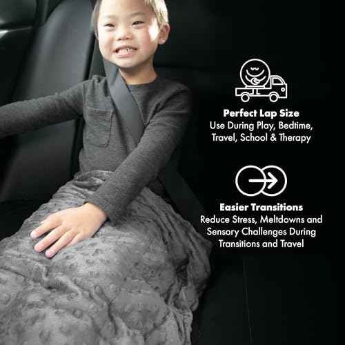 Harkla Weighted Lap Pad for Kids (Grey)