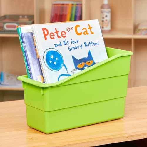 Really Good Stuff Modern Farmhouse Book & Binder Bins-6 Pack