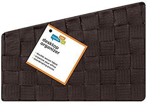 Honey-Can-Do OFC-03611 Woven Mail and File Desk Organizer, 12 x 10.25 x 7", Espresso Brown