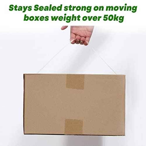 Clear Packing Tape (24 Rolls), Heavy Duty Packaging Tape for Shipping Packaging Moving Sealing, 2 inches Wide, 65 Yards Per Roll
