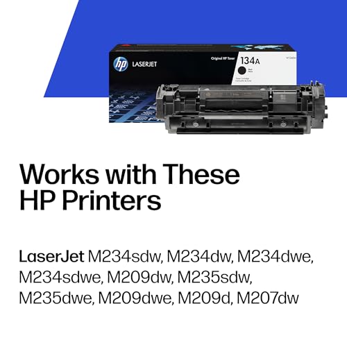HP 134A Black Toner Cartridge for LaserJet M209 & M234 Series | Original Toner - 1,100 Pages