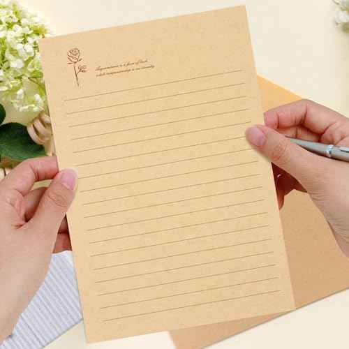 72 PCS Vintage Stationery Set,24 Stationery Writing Papers with 12 Matching Envelopes,Old Looking Stationary Kit for Writing Letters and Invitations