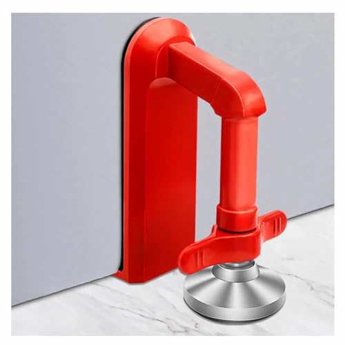 MIMIRACLE Red Portable Door Lock – Travel Security Door Stop for Inward-Opening Doors
