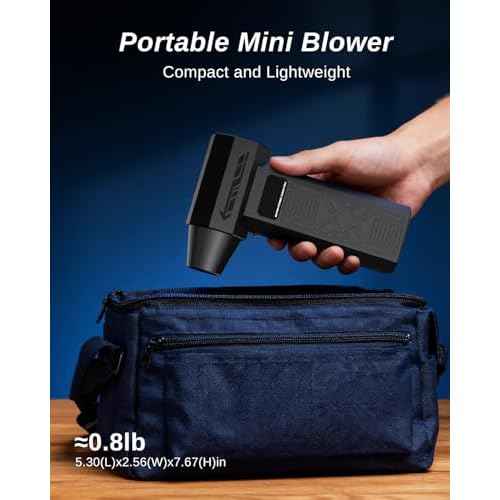 Compressed Air Duster-280000RPM Electric Air Duster,4-Gear Adjustable Super Power Air Blower,Rechargeable Mini Blower with Fast Charging for PC,Keyboard,House,Outdoor & Car