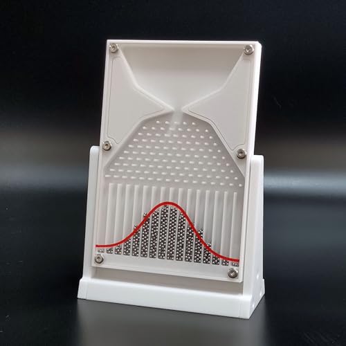RKXKJ Black Galton Board Probability Demonstrator Desk Toy - Bell Curve Lab Tool