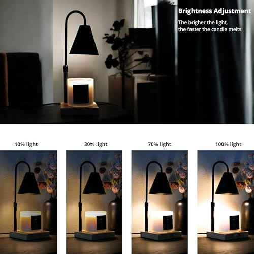 Candle warmer lamp with dimmer, dimmable, adjustable height, wax warmer, new home, decor, house warming
