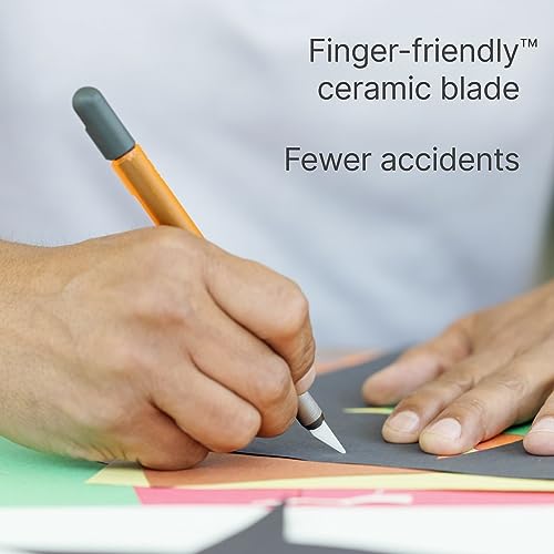 Slice 10518 Craft Knife - 1 Pack Safety Precision Cutter with Finger-Friendly Edge