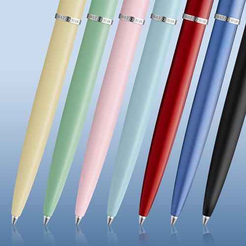 Waterman Allure Ballpoint Pen | Baby Blue Matte Lacquer with Chrome Trim | Medium Point | Blue Ink | With Gift Box