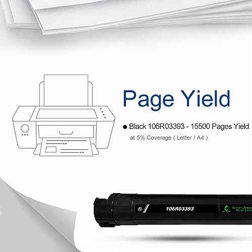 GREENRHINO Remanufactured Toner Cartridge Replacement for Xerox B7025 (106R03393/106R03394) to use for VersaLink B7025 B7030 B7035 / 15,500 Pages ( Black, 1-Pack )