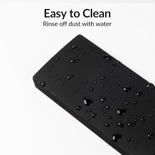 Black Silicone Wrist Rest for Keychron K10/K6/K6 Pro & V6 Max, 17.6" Full-Size, Non-Slip Support, Pain Relief