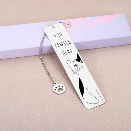 Cat Lover Gifts for Women Men, Cute Bookmarks for Women Girls, Stocking Stuffers for Teens, Cat Gifts, Birthday Gifts for Cat Lovers, Reading Accessories for Book Lovers, Bookish Gifts for Book Club
