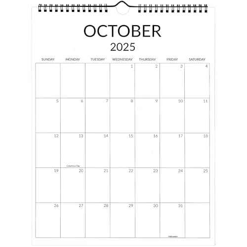 Wall Calendar 2025-2026, Large Wall Calendar from January to December 2026 with Wire Hanging, 14.5¡¯¡¯x11¡¯¡¯ Thick Paper Big Calendar for Office Work Home, Simple Monthly Aesthetic Design Calander