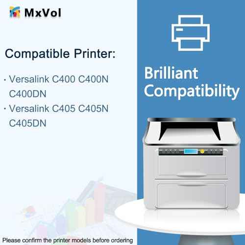 MxVol VersaLink C400/C405 Black Toner Cartridge (Extra High-Yield 10,500 Pages) 106R03524 Black Toner Replacement for Xerox VersaLink C400 C405 C400N C400DN C405N C405DN Printer Ink, 1 Pack