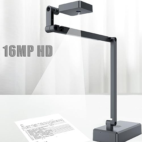4K USB Document Camera with 16MP Auto Focus for Distance Learning & Web Conferencing