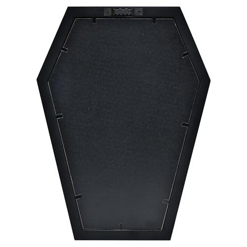 Coffin Letter Board - 354 Characters Spooky Halloween Characters with Wooden Stand and Canvas Bag - 10x7 Inches Small Size - Felt Message Board for Home Office Halloween Supplies & Decor (Black)