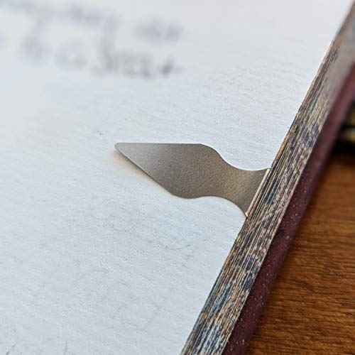 Stellar Factory Book Darts: Thin Stainless Steel Mini Bookmarks - 50 Count