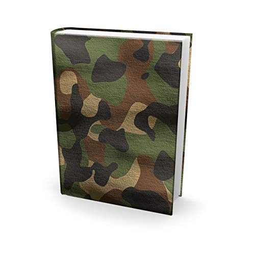 EUCASTUS Army Camo Reusable Book Covers 9x11 Textbook Jackets for Back to School