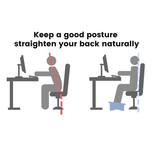 CONSDAN Foot Rest, Ergonomic Footrest for Under Desk at Work, Nursing Foot Stool, Natural Solid Wood Non-Slip Slanted Top Foot Stool for Office/Standing Desk (Natural Color)
