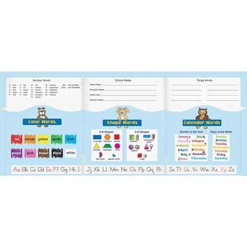 Really Good Stuff My Writing Tri-Fold 3-Pocket Student Folders - Set of 12