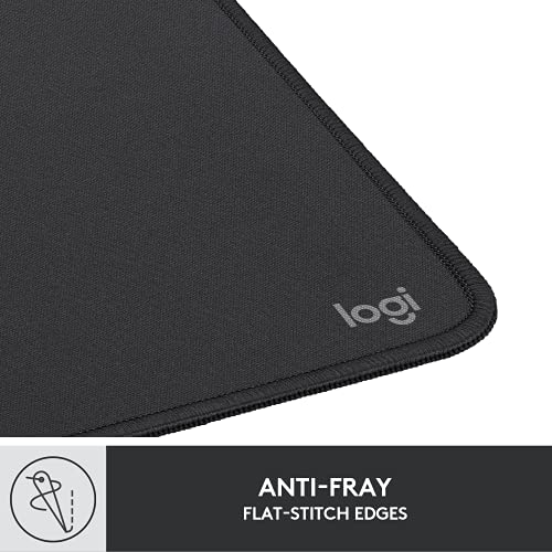 Logitech Studio Series Small Mouse Pad - Graphite, Anti-Slip, 9x8 Inches