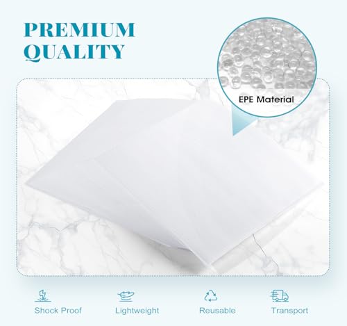 515Pcs Dish Packing Supplies for Moving, 275 Cushion Foam Pouches &